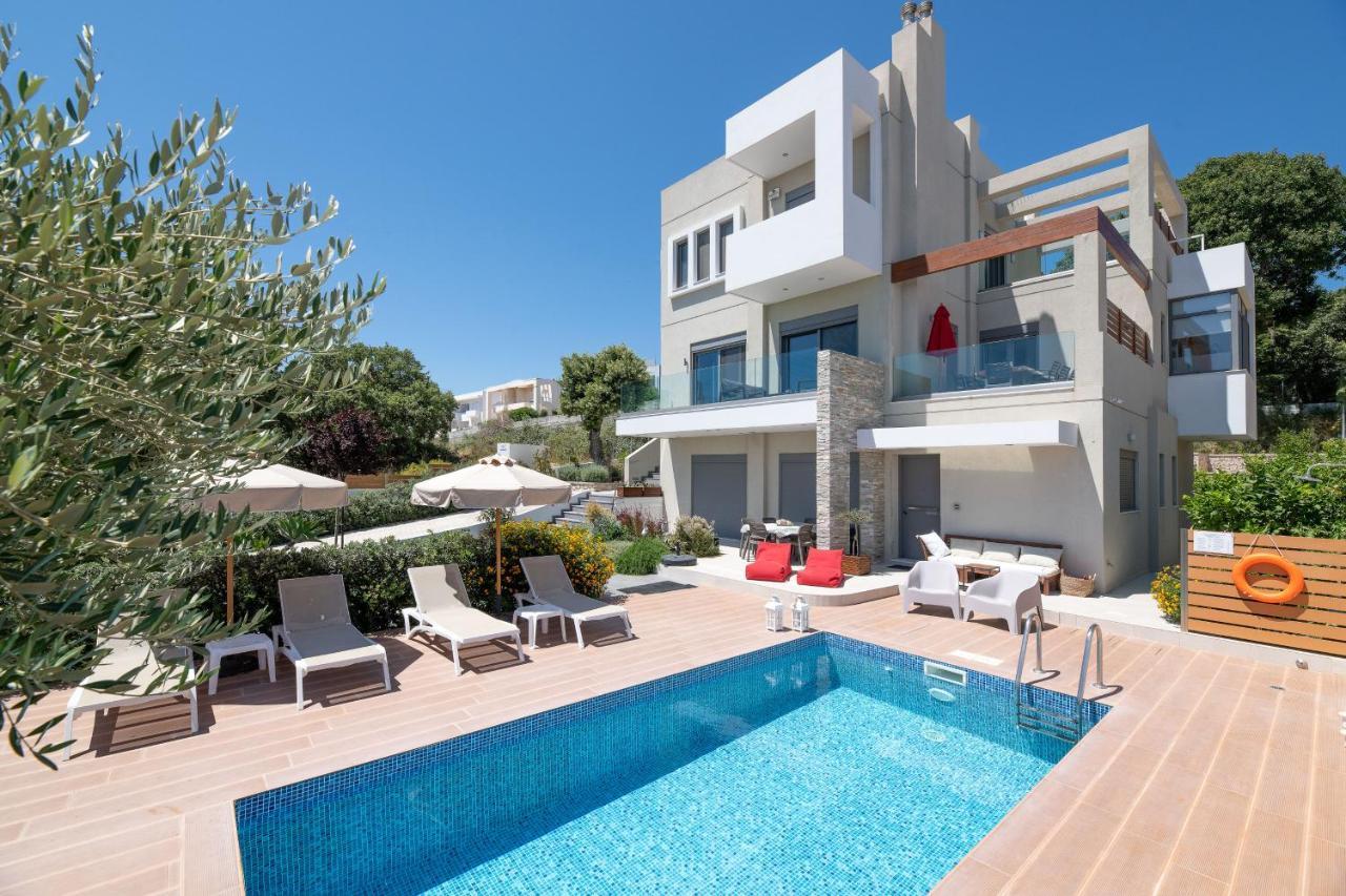 Terpsis Pool Villa Asgourou Exterior foto