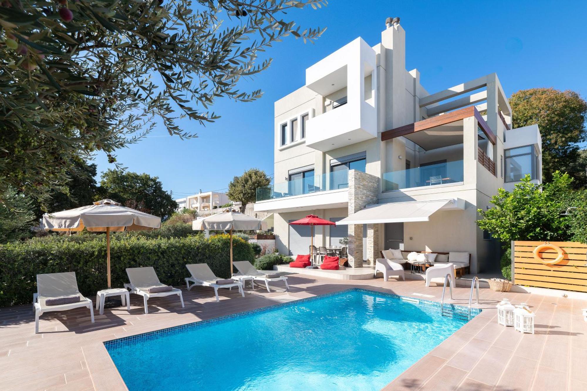 Terpsis Pool Villa Asgourou Exterior foto