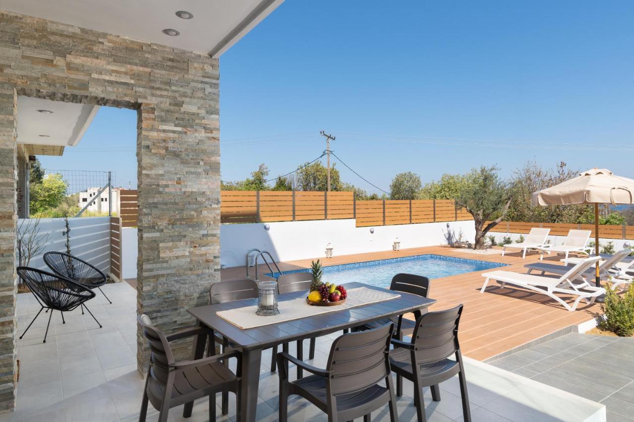 Terpsis Pool Villa Asgourou Exterior foto