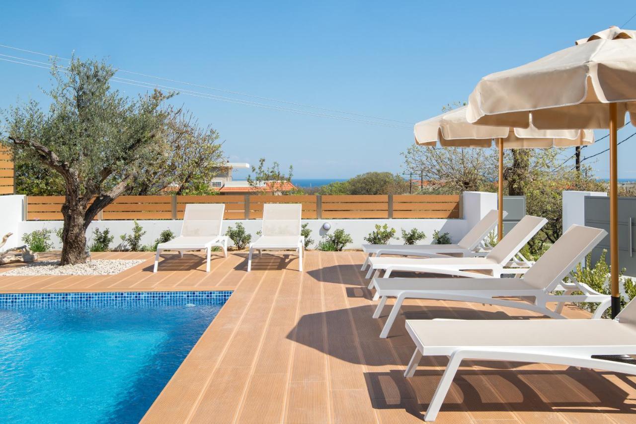 Terpsis Pool Villa Asgourou Exterior foto